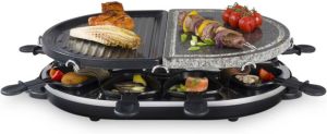 BCC Gourmet & Steengrill 8 personen Raclette set Teppanyaki