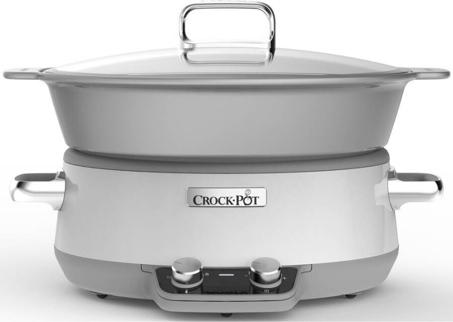 Crock Pot Slow Cooker Sauté Duraceramic 6l Wit Cr027x Crockpot - Foto 2