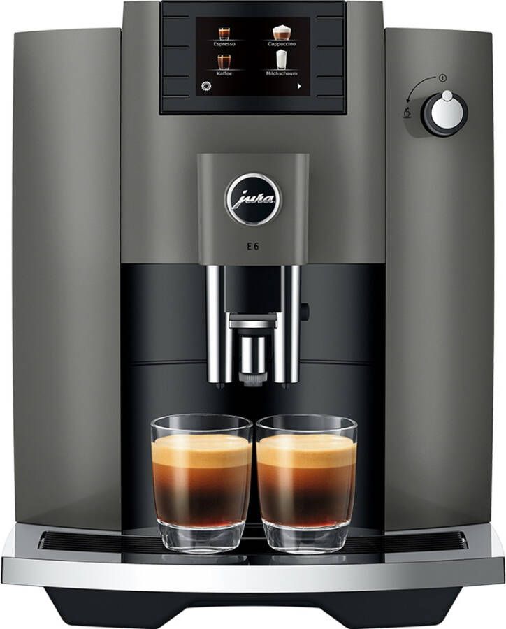 JURA E6 Dark Inox (EC) Model 2022 volautomatische espressomachine