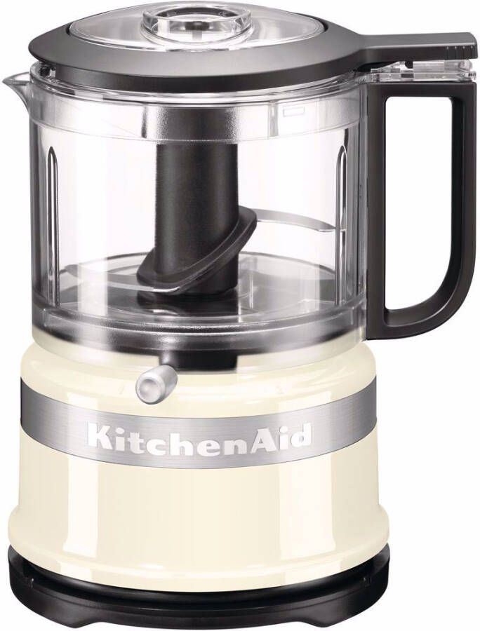 KitchenAid Mini Hakmolen Keukenmachine handig en veelzijdig met pulseerstand en twee snelheden 830ml Almond cream beige