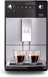 Melitta Volautomatisch koffiezetapparaat Purista F230-101 zilver zwart Favoriete koffie-functie compact & extra geruisloos