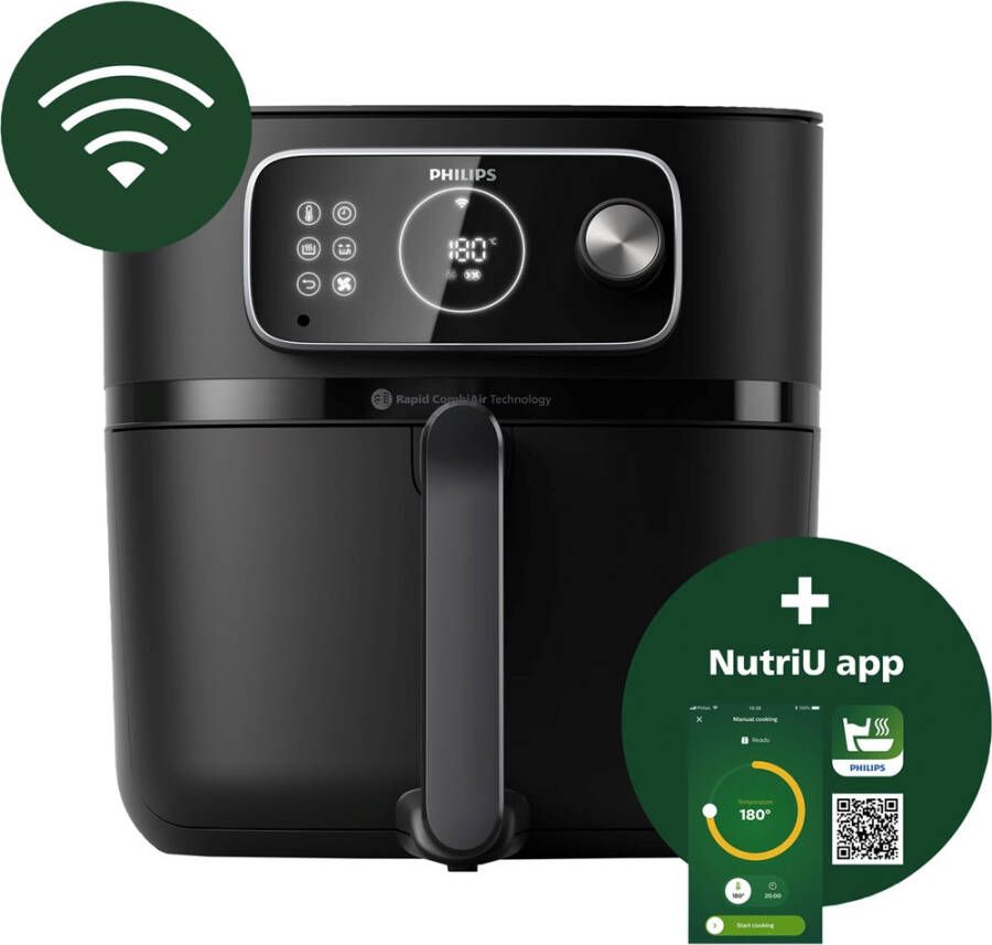 Philips Airfryer Combi Connected 7000 Series HD9875 90 8 3 liter (XXL) Heteluchtfriteuse RapidCombiAir Extra grote capaciteit - Foto 2