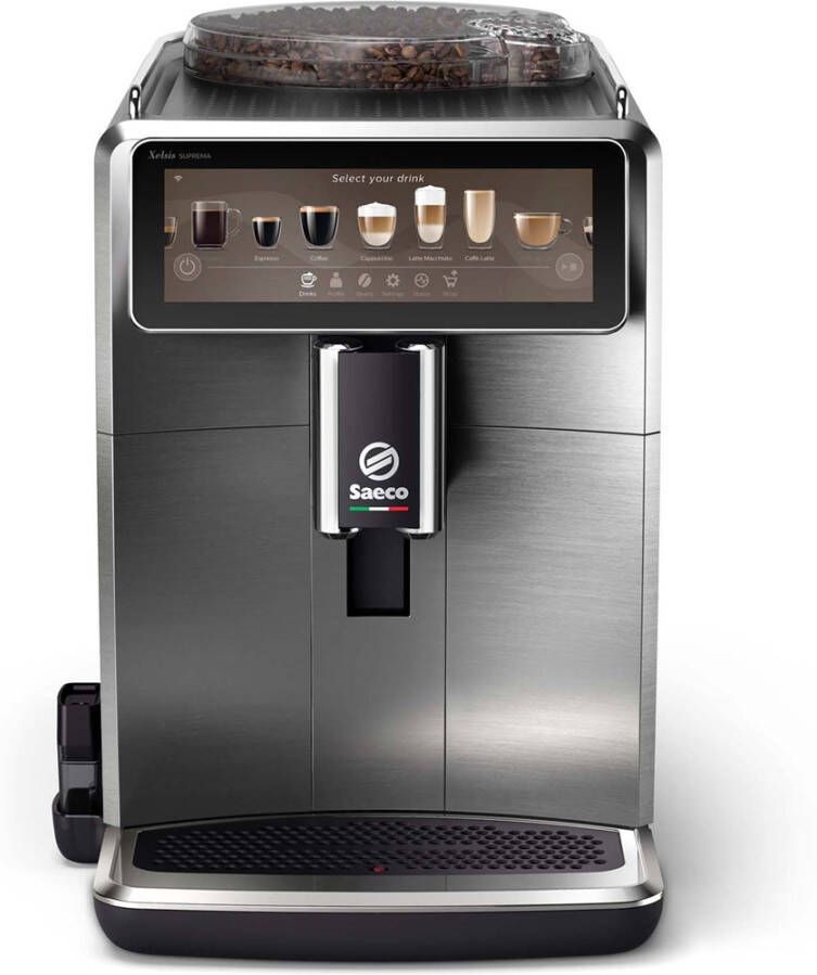 Saeco Philips Xelsis Suprema SM8889 00 Espressomachine 22 Soorten Warme Drankjes Zilver + AquaClean Filter - Foto 1