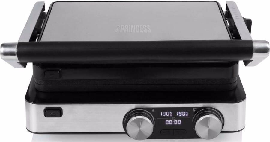 Princess Digital Grill Master Pro 117310 – 2 regelbare thermostaten – Grill apparaat Tosti apparaat Contactgrill Groot bakoppervlak Digitaal bedieningspaneel Uitneembare platen 2000W - Foto 3