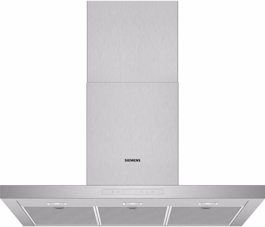 Siemens LC97BCP50 iQ500 Afzuigkap Wandschouw 90 cm RVS Stille energiezuinige afzuigmotor Ledverlichting