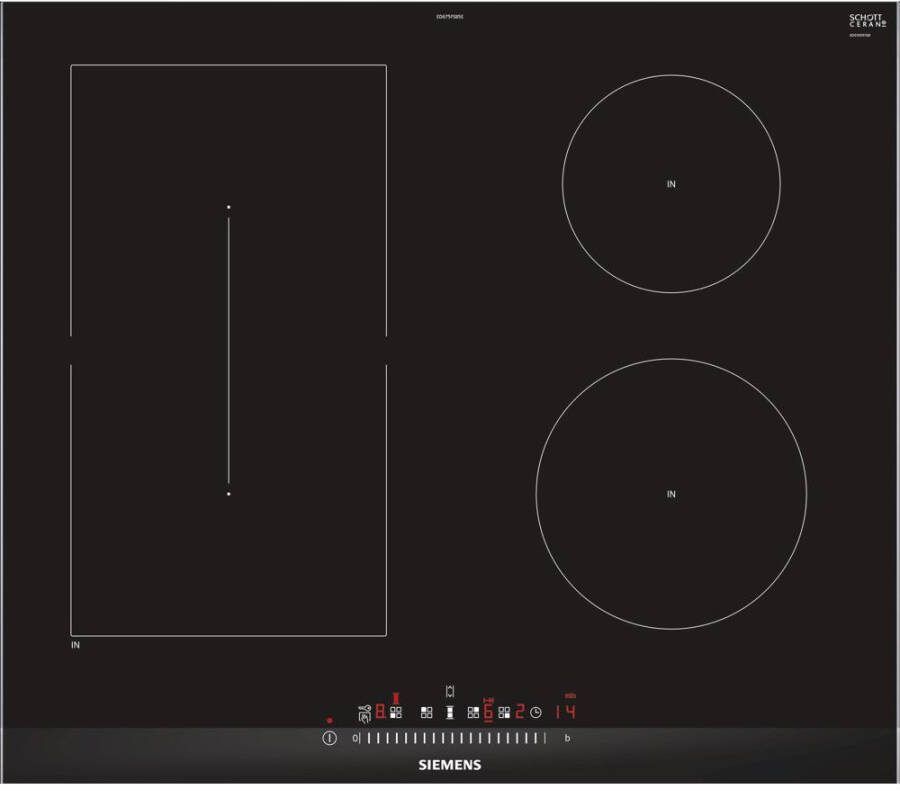 Siemens iQ500 combiInduction 60 cm touchSlider facet