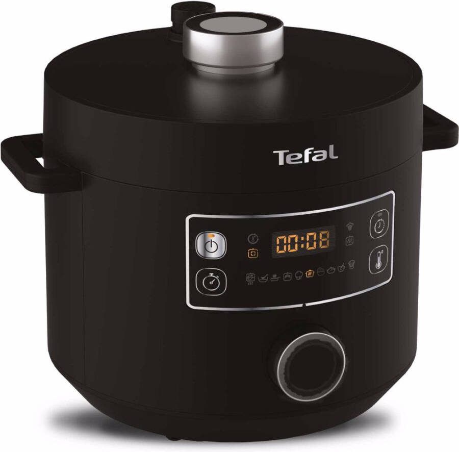 Tefal Multi-cooker Turbo Cuisine incl. stoominzet maatbeker rijstlepel en pollepel elektr. snelkookpan 10 aut. programma's 1-knops-bediening cy7548