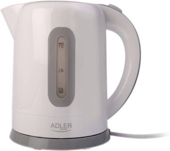 Adler AD 1234 Draadloze waterkoker wit 2200 watt 1.7 L