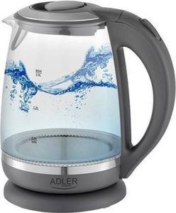 Adler AD 1286 waterkoker 2 Ltr Grijs Transparant 2200 W