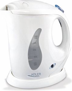 Adler Top Choice Compacte waterkoker wit 0.6 liter energiezuinig
