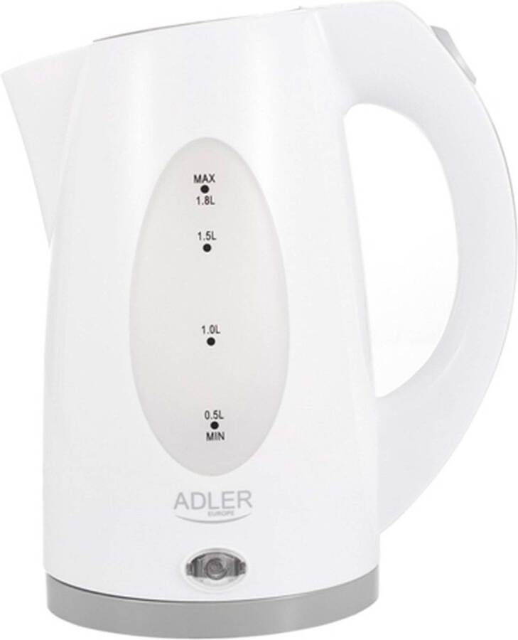 Adler Top Choice Kunststof waterkoker 2200 watt wit 1.8 liter