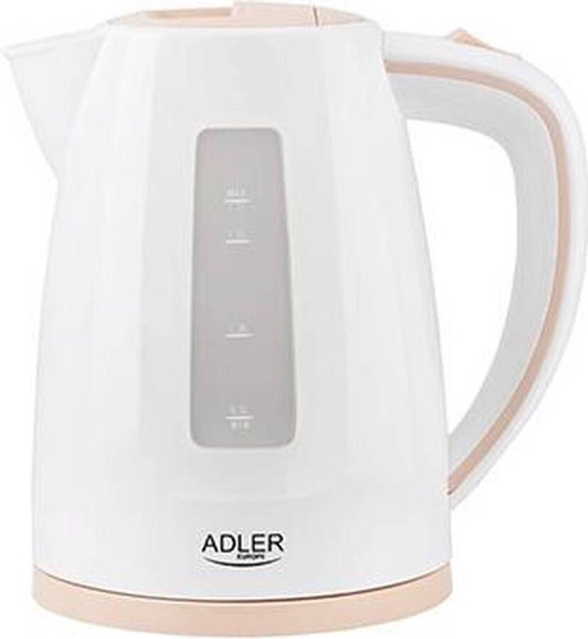 Adler Top Choice Kunststof waterkoker rose wit 2200 watt 1.7 liter