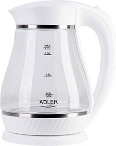Adler Top Choice Witte hoge waterkoker 1.7 liter
