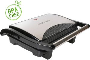 Aigostar Hett 30HHJ RVS Panini maker Contactgrill 1000 Watt
