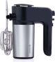 Alpina Elektrische Handmixer 230 V 6 Snelheidsstanden Elektrische Mixer 400 W 2 Gardes en 2 Deeghaken met Opbergstandaard Keukenmixer ABS RVS Zwart - Thumbnail 1