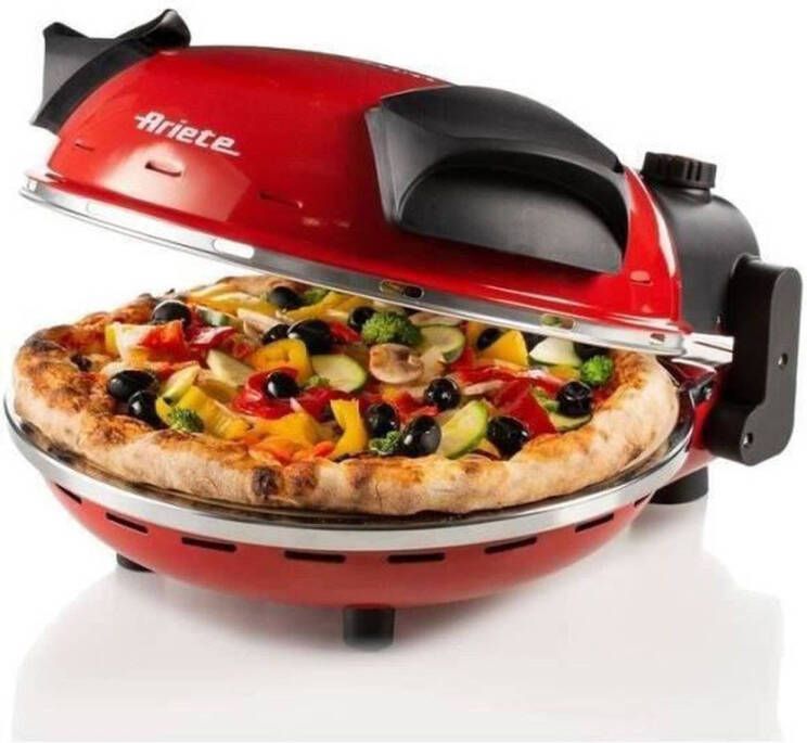 Ariete De Gennaro Elektrische Pizza Oven 1200 Watt Inclusief Timer Rood