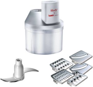 Bamix SliceSy Keukenmachine Voor Staafmixer Grijs Met 6 Accessoires Moederdag Cadeautje