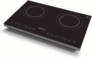 BCC inductie kookplaat vrijstaand 2 pits 3500W Touch display Zwart