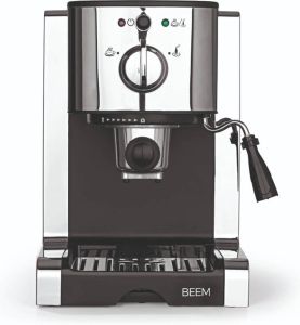 Beem ESPRESSO PERFECT MACHINE Espressomachine met extra capsule-inzetstuk – met 20 bar pomp en melkschuimpijpje