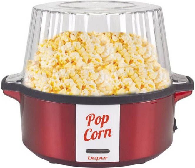Beper P101CUD050 Popcornmaker Popcornmachine Popcorn Popper Popcorn Maker Popcorn Maker Machine Hot Air Popcorn Maker Rood