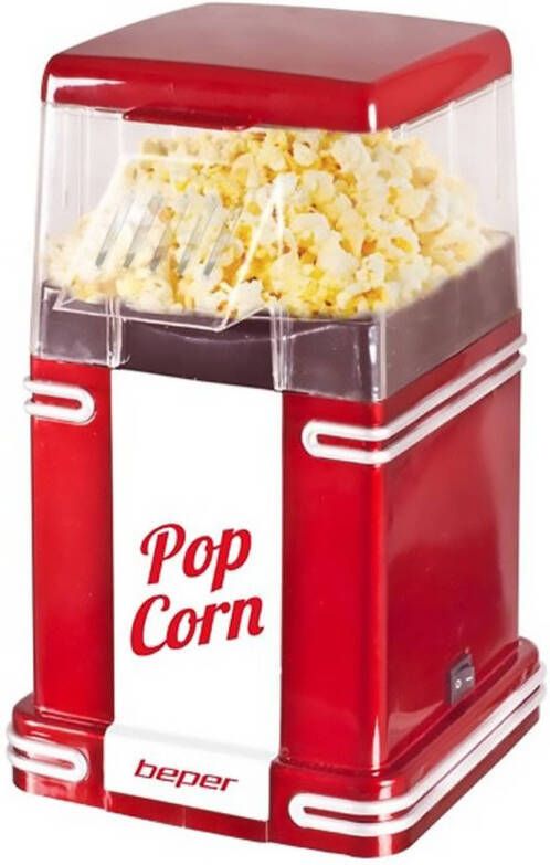 Beper Popcorn Maker Rood 1200 Watt Popcorn Machine Popcorn Popper Electric Popcorn Maker Home Popcorn Maker