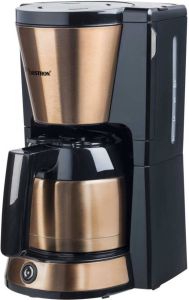 Bestron Koffiezetapparaat voor filterkoffie Filterkoffiemachine met thermokan voor 8 kopjes 900W koper