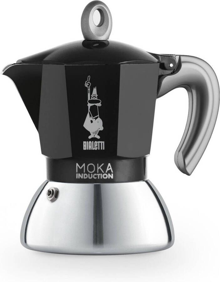Bialetti Moka Induction koffiezetapparaat zwart 2 kopjes