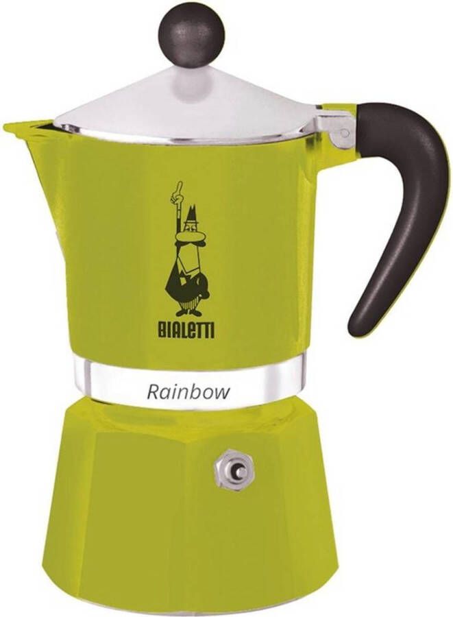 Bialetti Rainbow koffiezetapparaat groen 6 kopjes