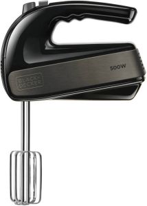 BLACK+DECKER handmixer 2 gardes + 2 deeghaken 5 snelheden + turbofunctie