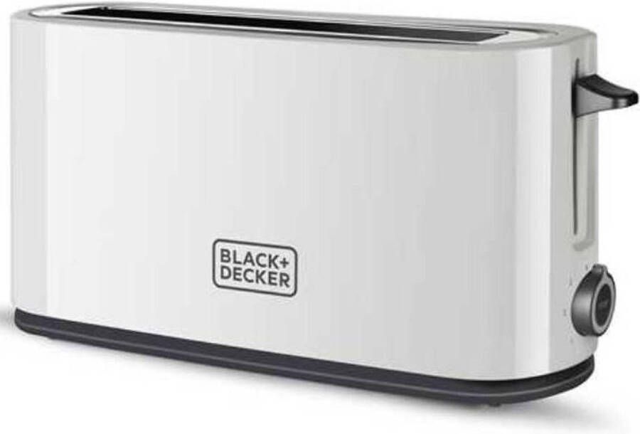 BLACK+DECKER Broodrooster BXTO1001E Brede Opening 7 Bruinings-Instellingen 1000 Watt Wit