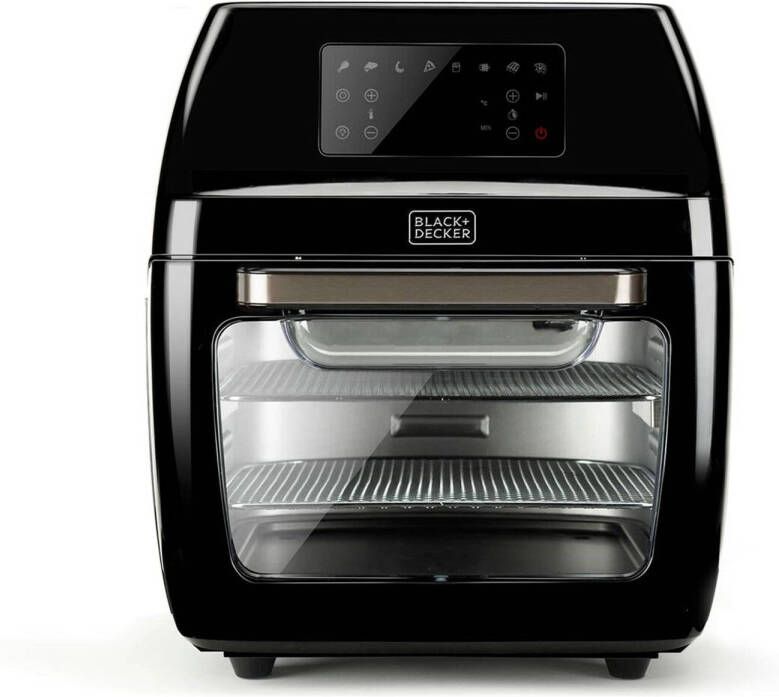 BLACK+DECKER Black & Decker BXAFO1200E Enkel 12 l Vrijstaand 1700 W Heteluchtfriteuse Zwart