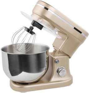BluMill Keukenmixer 1200w 6 Snelheden 5l Metallic Champagne