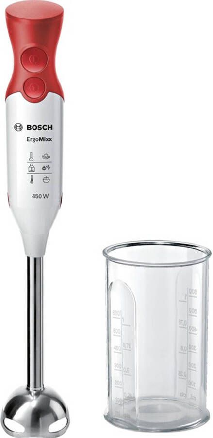 Bosch MSM64110 ErgoMixx Staafmixer 450W Rood Wit