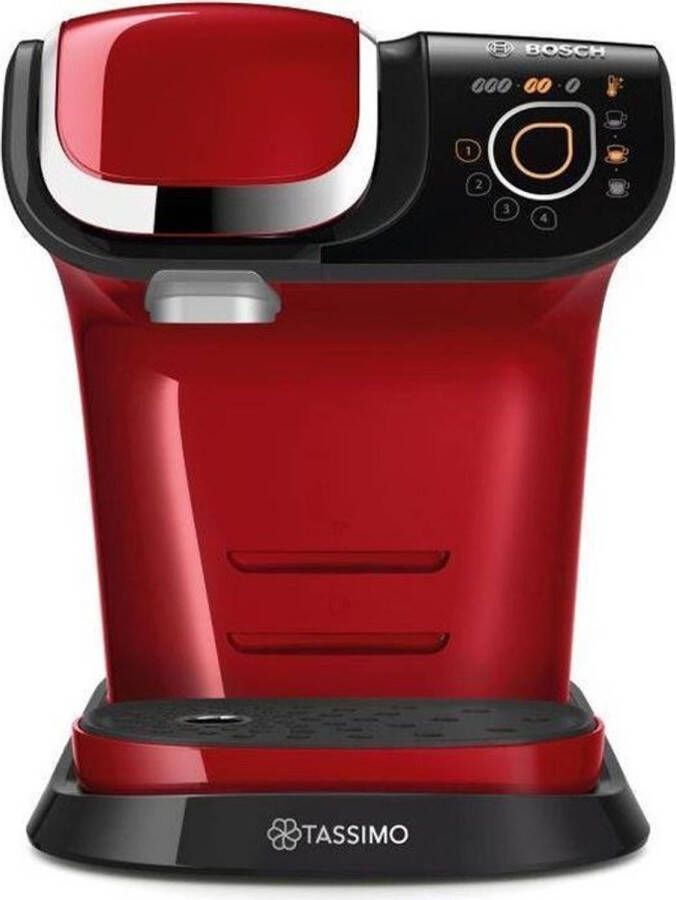 Bosch TAS6503 Tassimo koffiemachine voor meerdere dranken watertank 1 3 L automatische uitschakeling rood