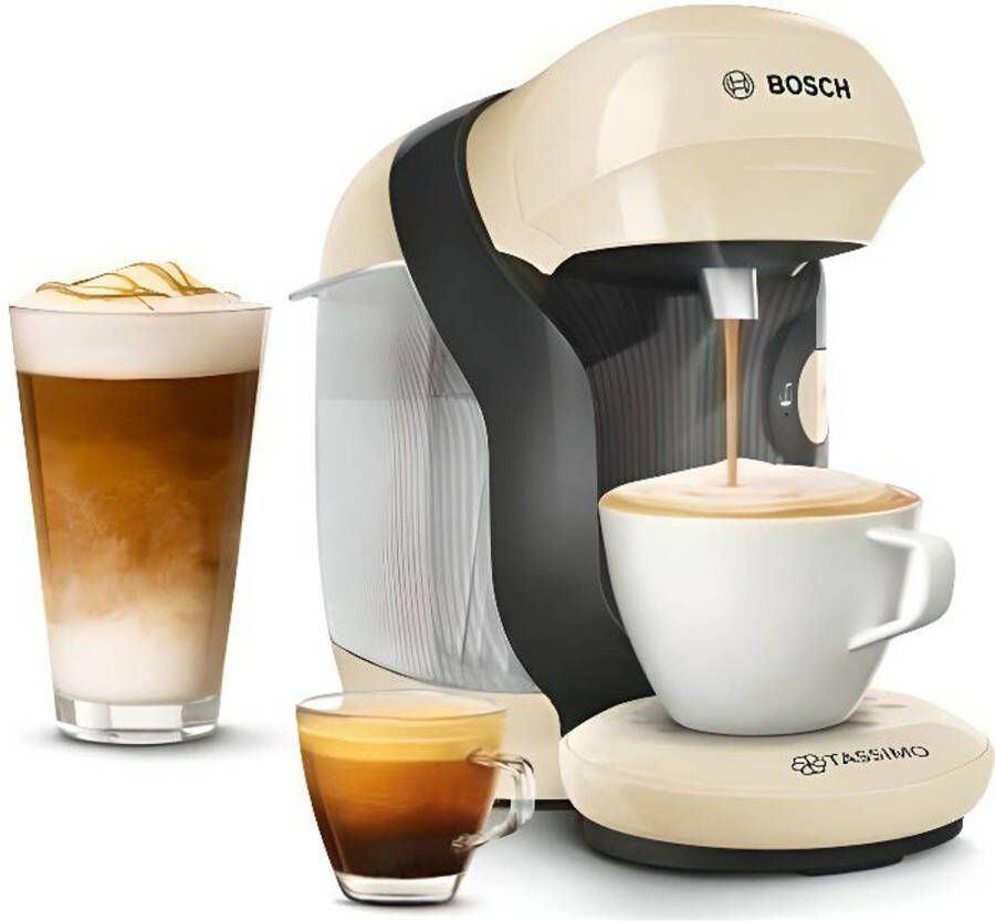 Bosch Tassimo Style compacte multi-drank koffiemachine TAS1107 Vanillekleur 40 dranken 0 7l 1400W
