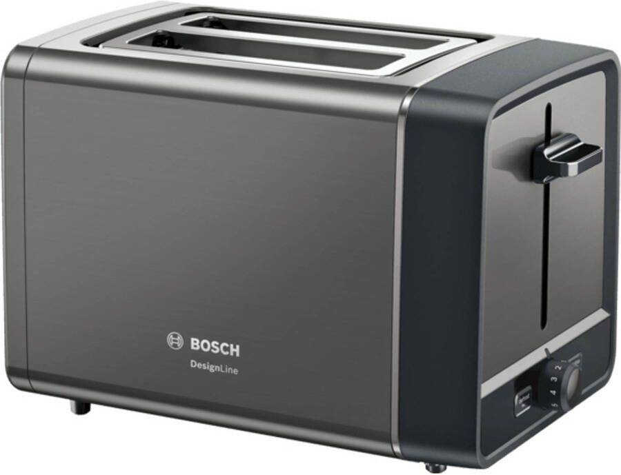 Bosch TAT5P425 broodrooster 2 snede(n) 970 W Zwart Compacte broodrooster