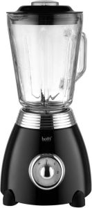 Botti Royal Line professionele blender met 2 snelheden 1.5L elegant en luxe uitstraling 500W zwart Pulsmodus Retro look