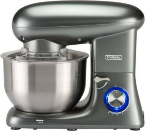 Bourgini Kitchen Chef Plus 5.5L Keukenmixer Keukenmachine Grijs
