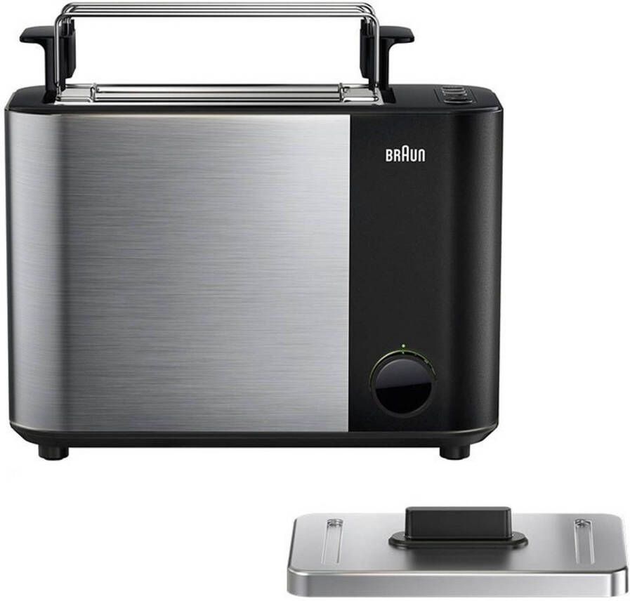 Braun HT5010 broodrooster 2 snede(n) Zwart Roestvrijstaal 1000 W - Foto 1