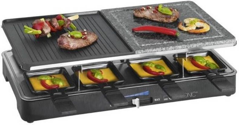 Clatronic RG 3518 Raclette Steengrill 8 Personen