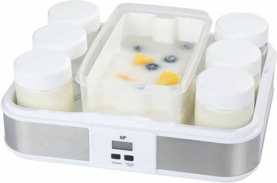 Continental Edison CEYA001B Yoghurtmaker 12 potten + 1 maxitray Wit - Foto 1