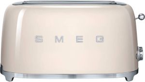 Smeg TSF02CREU Broodrooster Créme 2x4 1500W 6 niveaus