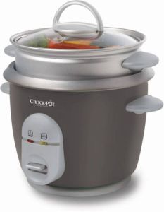 Crock-Pot Rijstkoker met stoomtray 0 6L(max. 3 cups ongekookte rijst)