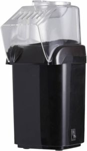 DAY Popcorn Machine Heteluchtsysteem Vetvrije Popcorn Maker 1200W – Zwart – Klaar in 3 Minuten