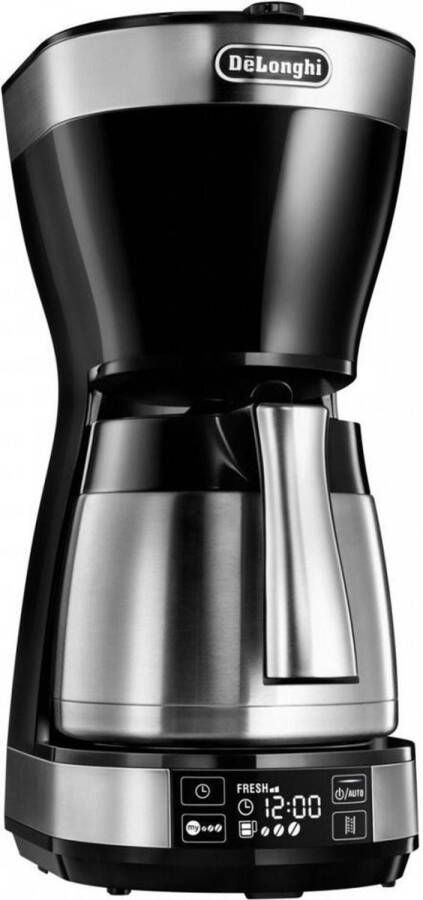 DeLonghi Autentica ICM 16731 koffiezetapparaat zwart zilver 10 kopjes - Foto 1