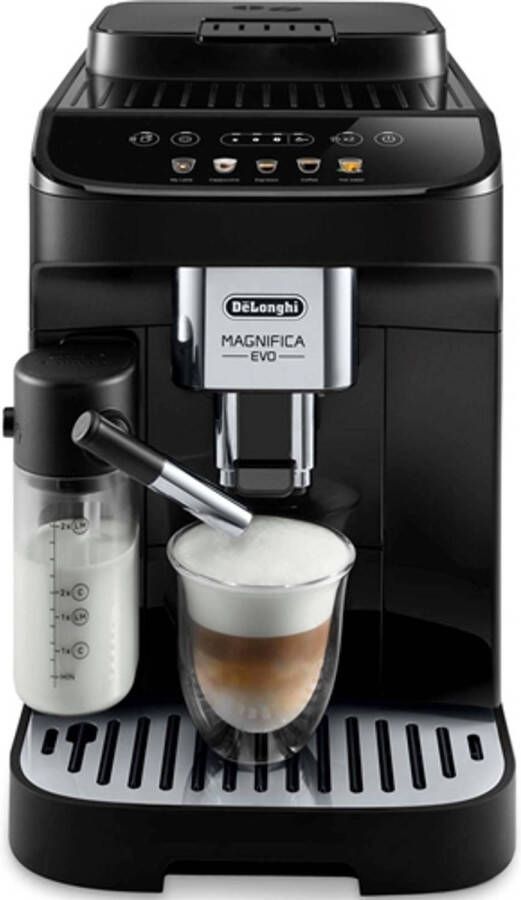 De'Longhi Volautomatisch koffiezetapparaat Magnifica Evo ECAM 290.61.SB met lattecrema melksysteem zilver zwart