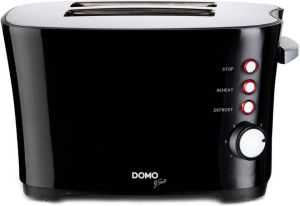 Domo DO941T Broodrooster 2 sleuven B-Smart Zwart