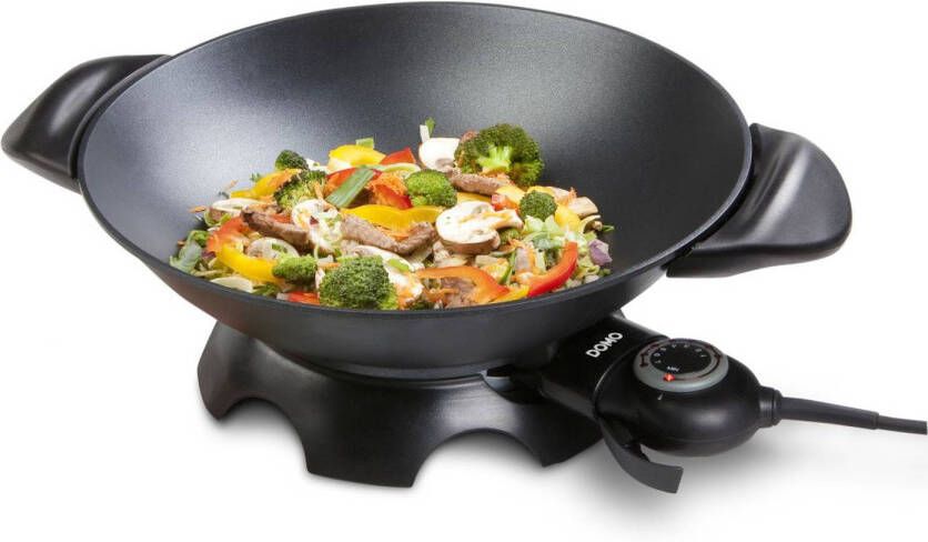 DOMO DO8708W Elektrische wok 35 5 cm 5L inhoud gegoten aluminium - Foto 1