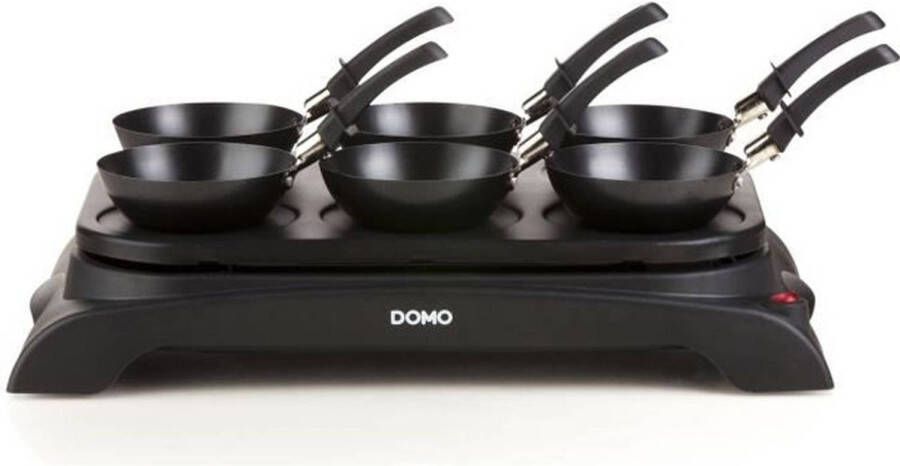 Domo DO8710W 2-in-1 Wokset + Pannenkoekenplaat 6 pannetjes