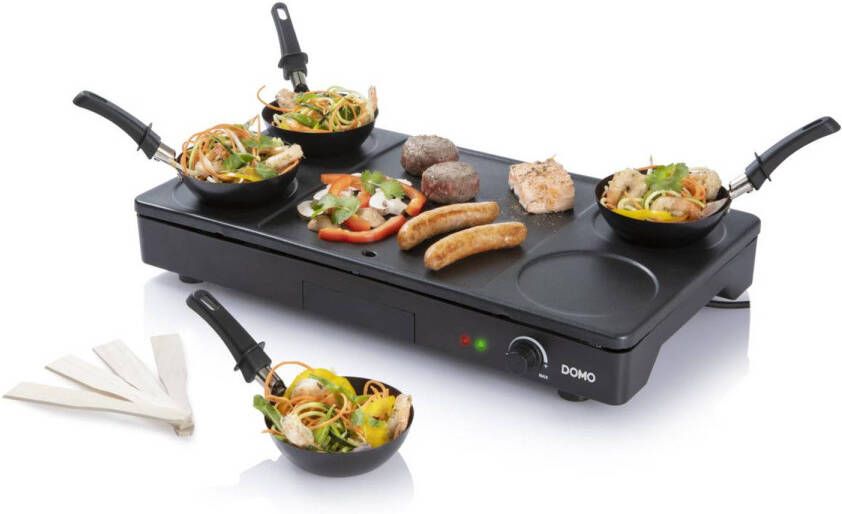 Domo 3-in-1 Wok Gourmet Set DO8712W | Gourmet&Raclette | Keuken&Koken Fun cooking | 5411397126511